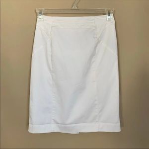 Worthington White Structured Skirt